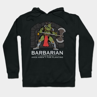 D20 Roleplay Character - Orc Barbarian Hoodie